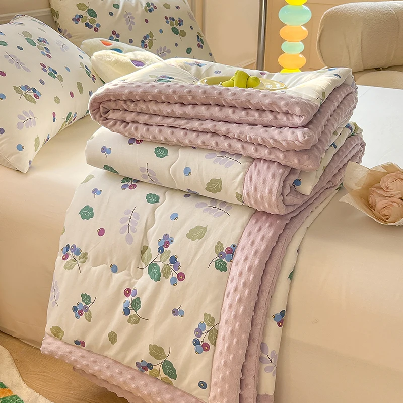 Homes bedding purple luxury bedspread bed quilt cotton bedspread