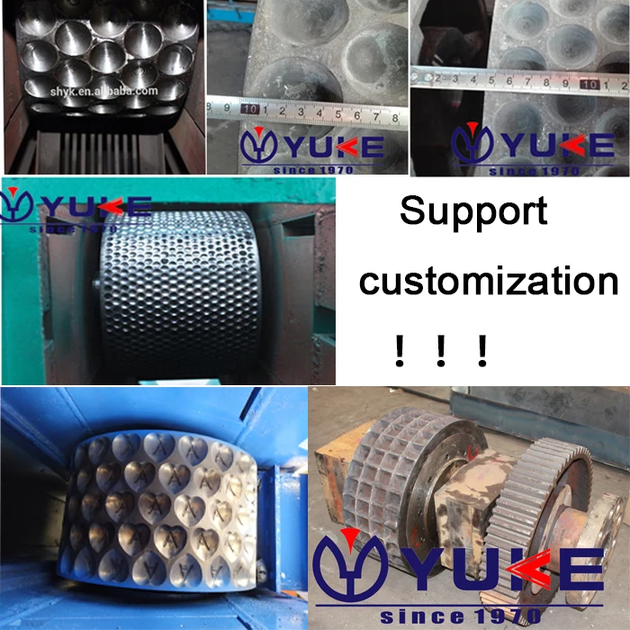 Environmental roll coal briquetting coke press with strong pressure