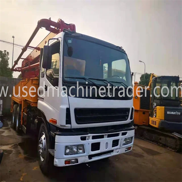 USED JAPAN BRAND  CONCRETE PUMP TRUCK 37M 46M RIGHT HAND DRIVE RHD