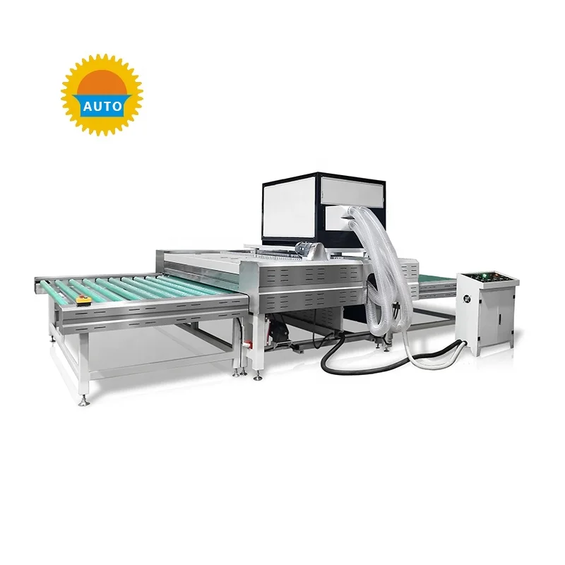 Industrial glass cleaning equipment horizontal building glass washing machine