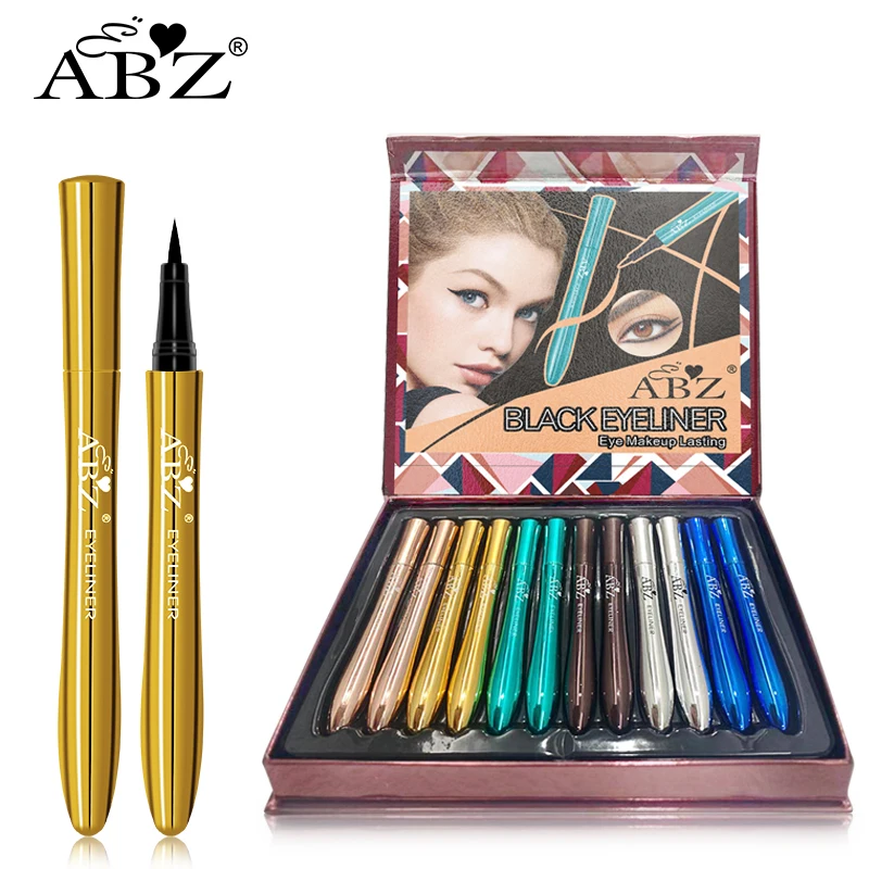 Smooth Write Black Brown Eyeliner Pen For full Strip Eyelashes Multi color Tube  Liquid Eye Liner