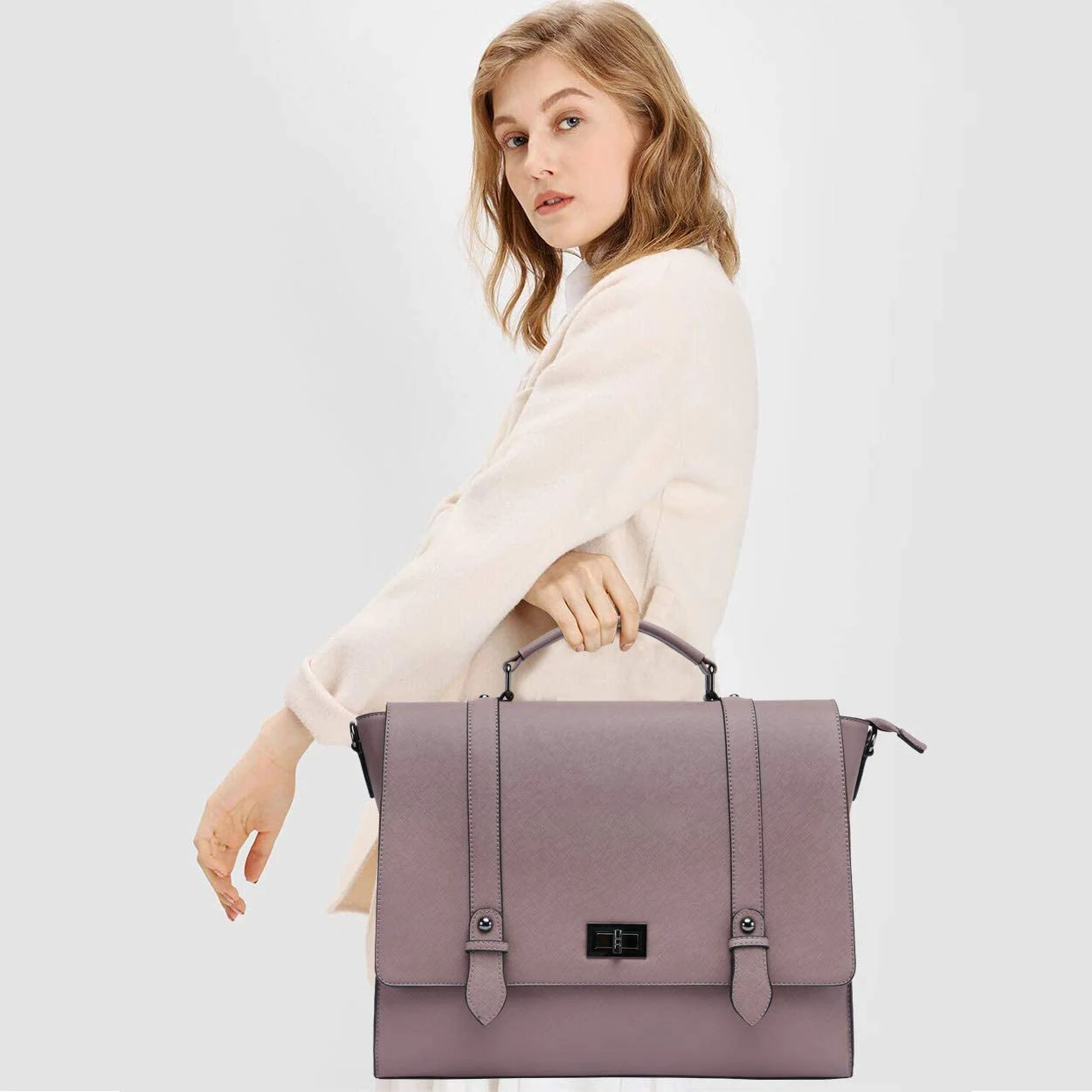 Portable Leather Laptop Bag Custom Logo Laptop Bag for Women Leather Cute Laptop Bag