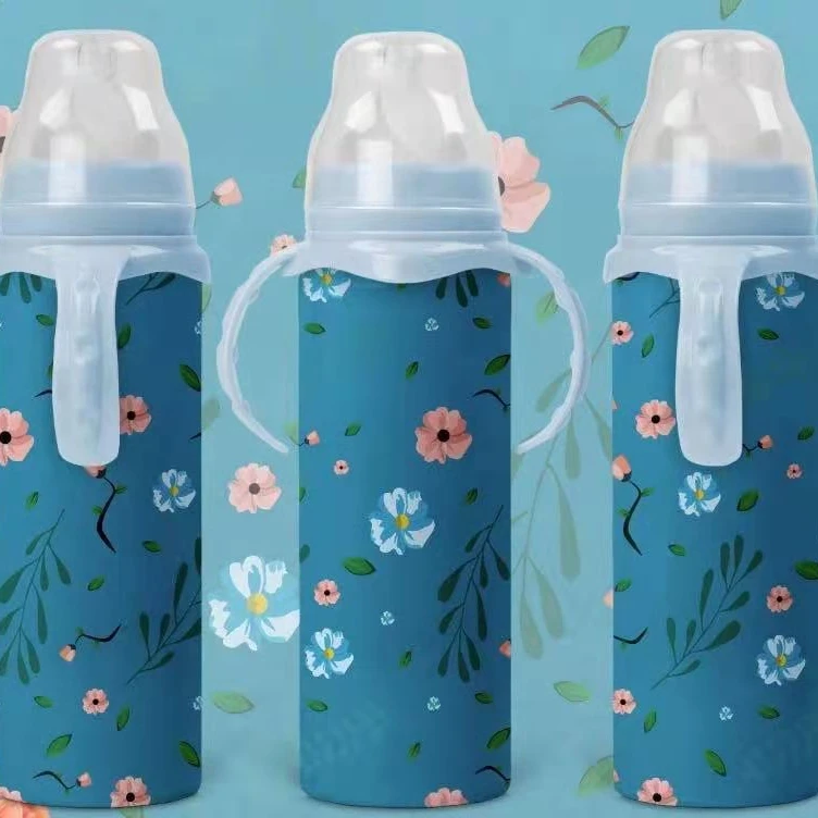 New styple baby sip feeding cups with handles and lid