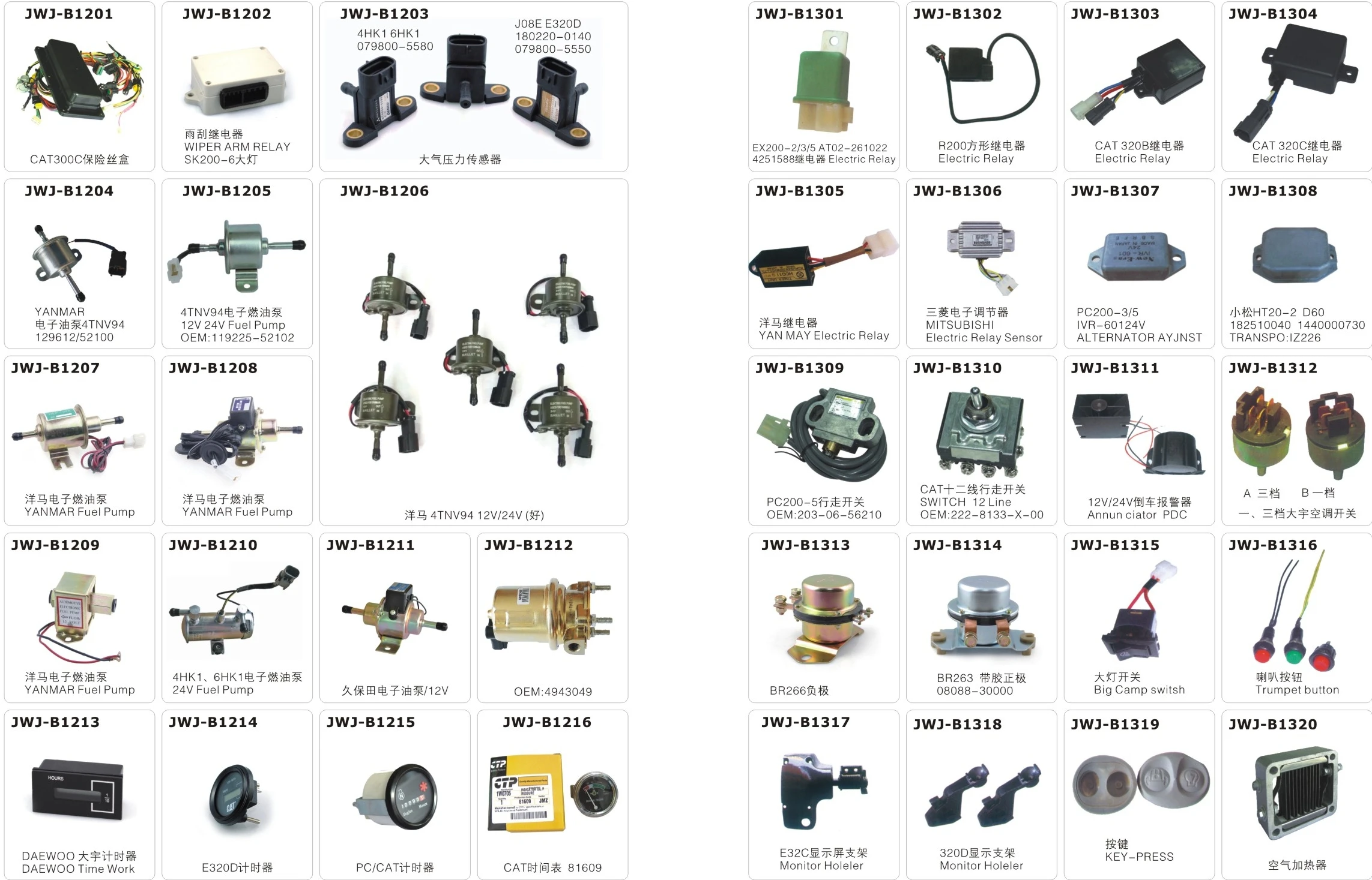 For Excavator Timer Doosan Sany Carter Excavator Universal Timetable Hour Meter Remote Meter Regulator