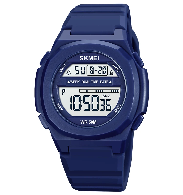 New model 2 time skmei 1821 teens watches sports silicone relojes hombre man watch