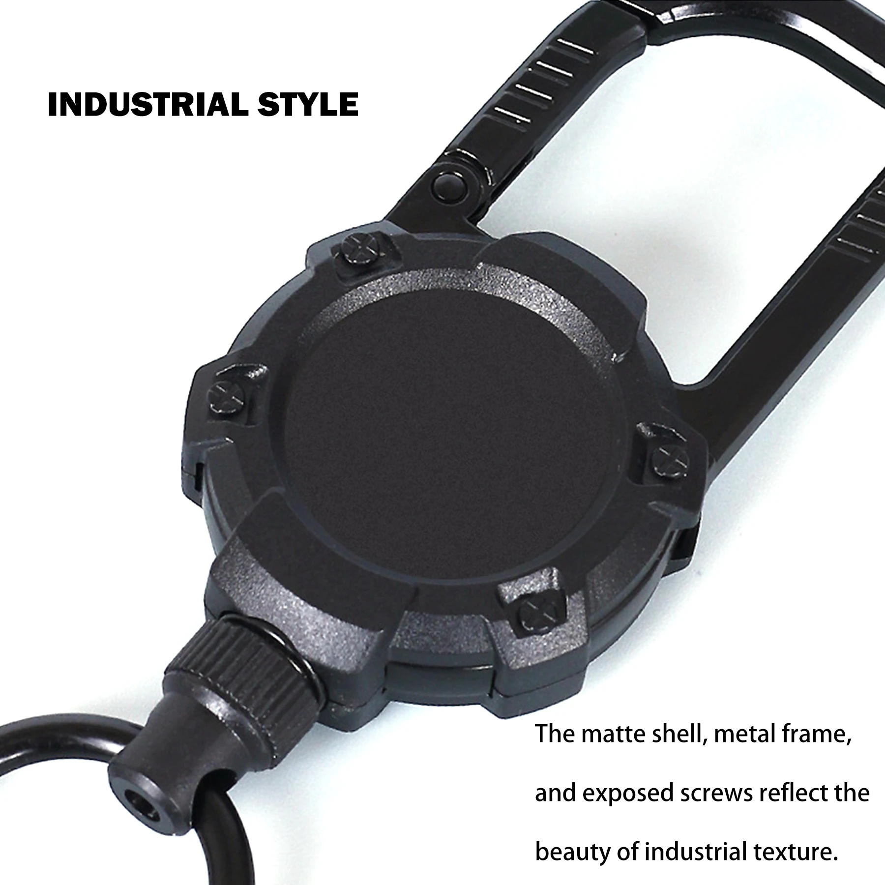 Magnetic Retractable Keychain Nylon Rope Telescopic 70cm Sea Fishing Luya Anti-lost Easy-pull Buckle 13cm Badge Reel Holder