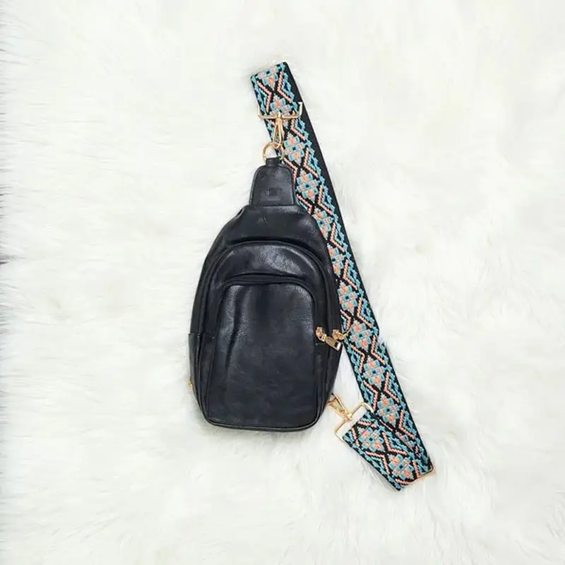 Wholesale Vegan Leather Handbag Custom Bum Bag Crossbody Bag For Women Sling Bags With Belt