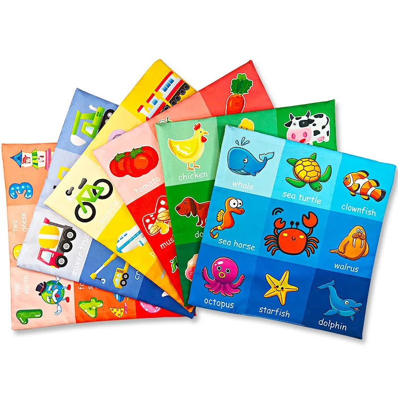 Baby Newspaper Cloth Book Early Education Ringing Paper Not Rotten Ringing Paper Cloth Book 0-3 Years Old BB Toys