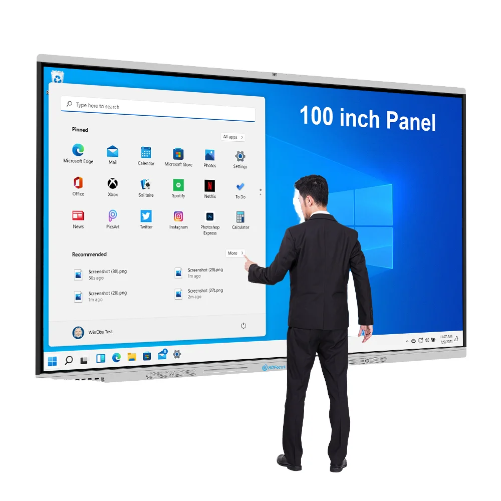OEM ODM 4K LCD Display 65 inch TV Interactive Flat Panel Digital Educational Equipment Whiteboard Touch Screen Smart Board Price