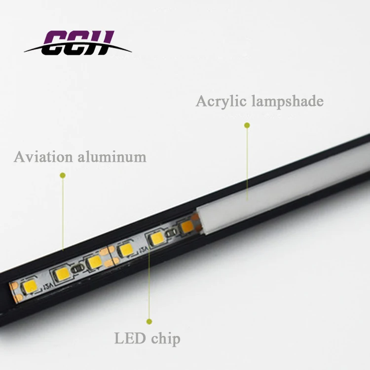 LED Aluminum Profile Lights LED Built in Ressesed Lighting for Kitchen Cabinet Sensor Induction Slot Lighting Strips