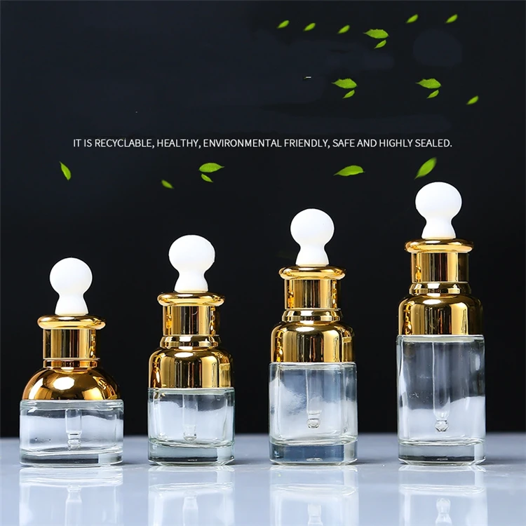 IBELONG Wholesale Clear 20ml 30ml 50ml Empty Dropper Luxury Serum Glass Bottle with Dropper 30ml Serum Dropper Bottle Supplier
