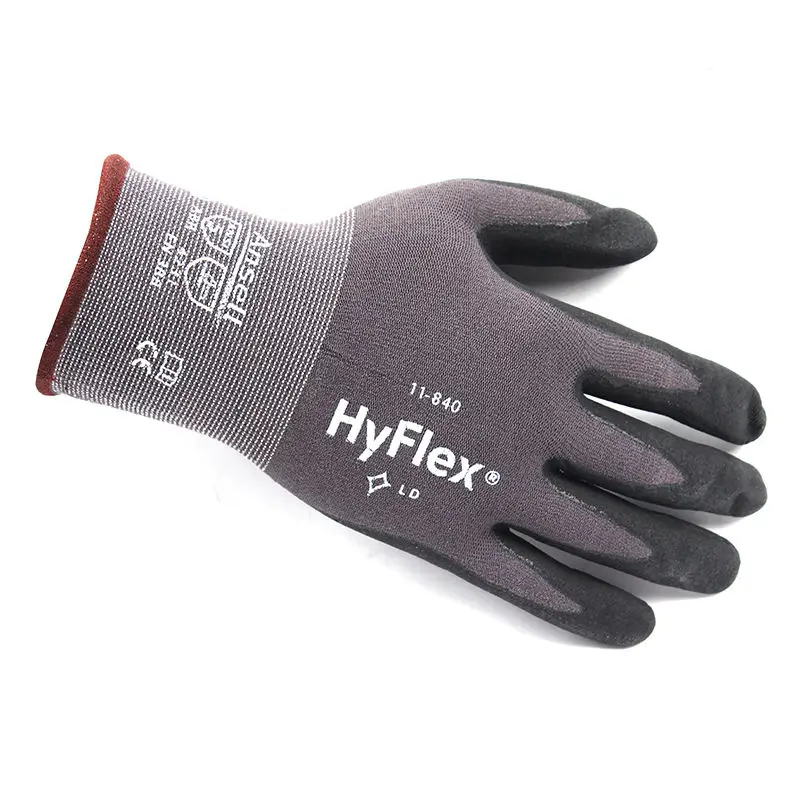 Ansell Hyflex 11-840 защитные перчатки нейлоновые нитриловые для механического обслуживания