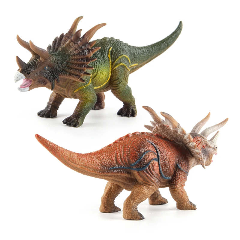 Plastic Dinosaur Model Triceratops Stegosaurus Animal Model Plastic Dinosaur Toy Jurassic Dinosaur Model