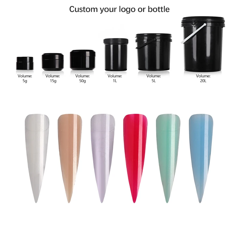Wholesale UV Nails Polish Nails Builder Extension Free Samples Private Label hard strong poly gel