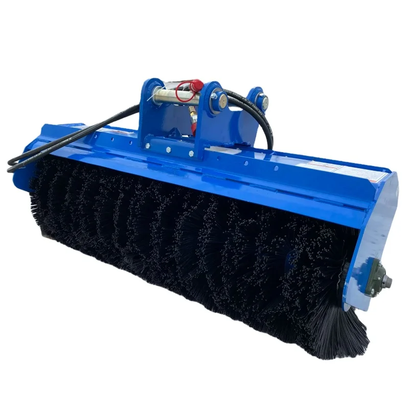 Construction Work Machine Angle Broom Fits Excavator Sweeper Machine Excavator Cleaner Good Price for Sale