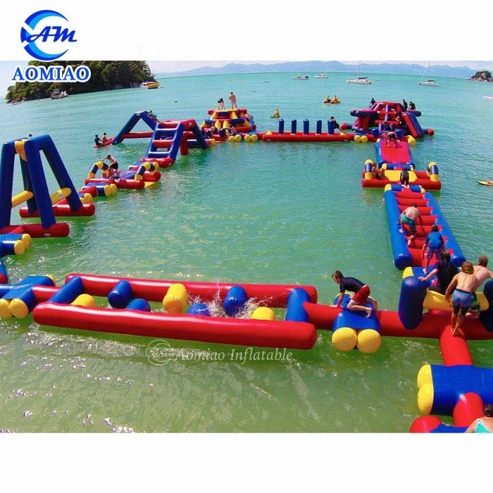 Aqua Adventure Inflatable Water Sports Game Inflatable Waterpark Floating Water Obstacle