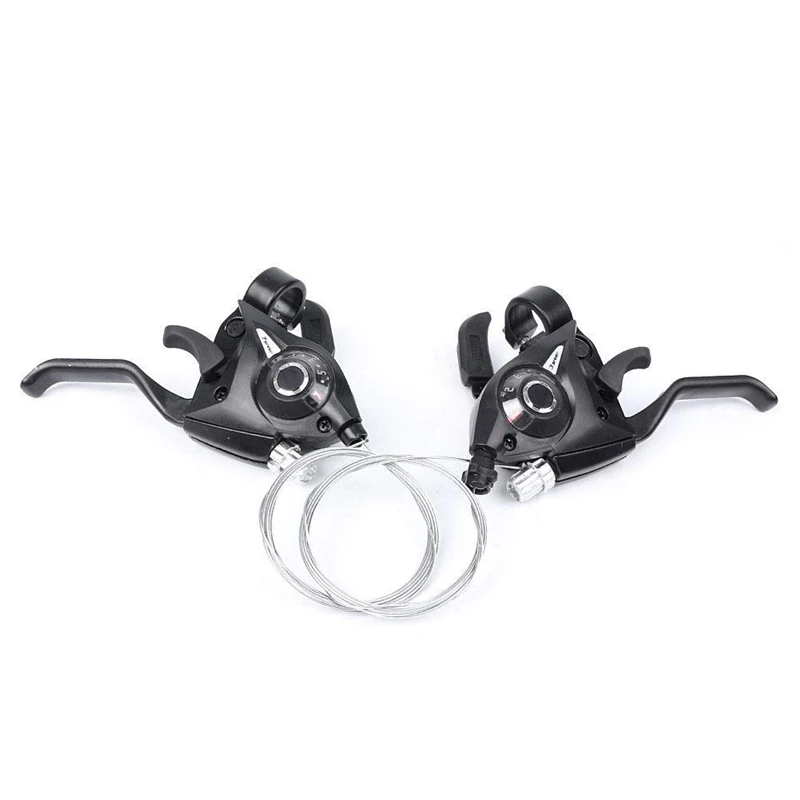 Whole Aluminum Bicycle Derailleur 8/24 9/27 7/21 Speed Front Rear Thumb Shifter for MTB Road Cycling Bike