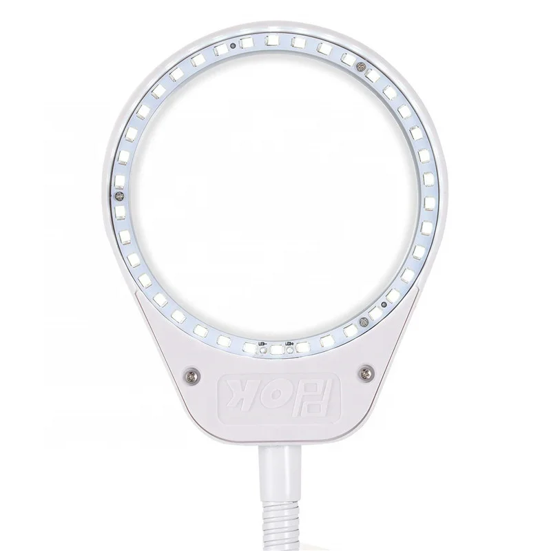 OEM дизайн, Современная увеличительная Рабочая лампа с регулируемой яркостью, светодиодная татуировка для лица и ногтей