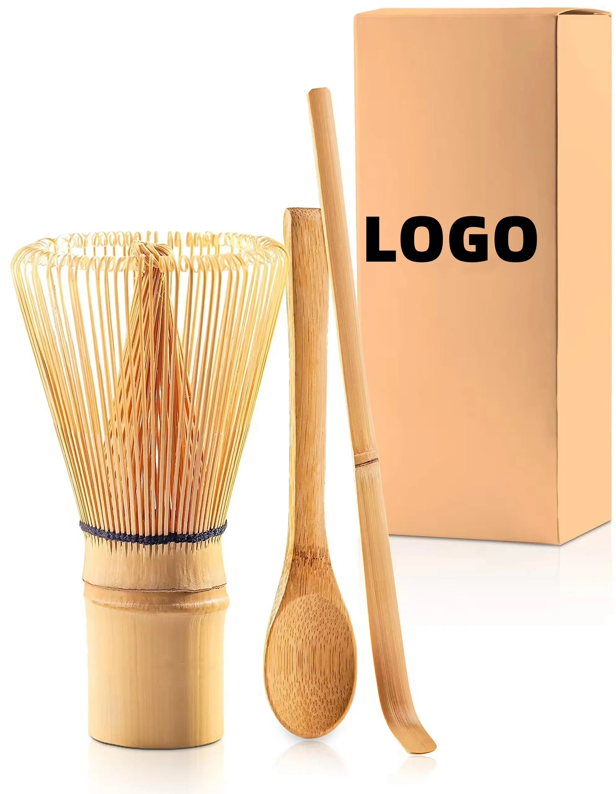 Wholesale Handmade Japanese Matcha Ceremonial Bowl Set Natural Bamboo Traditional Customize Matcha Tea Whisk Set