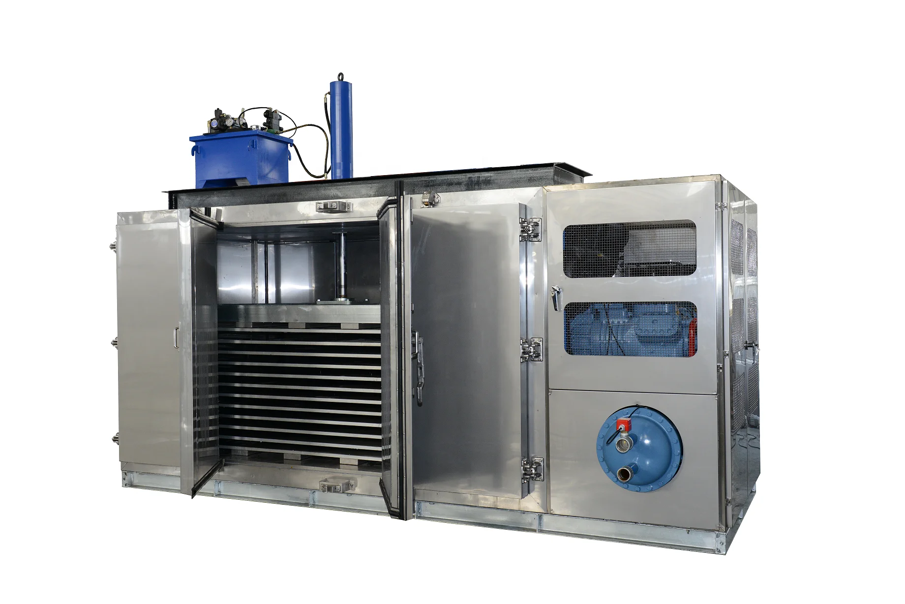 Contact freezer block freezer horizontal plate