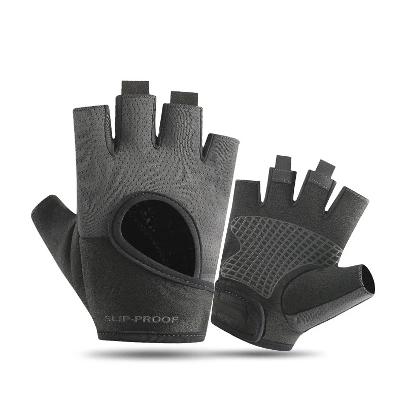 Custom logo man unisex sport  women weight lifting half finger fitness gym gloves