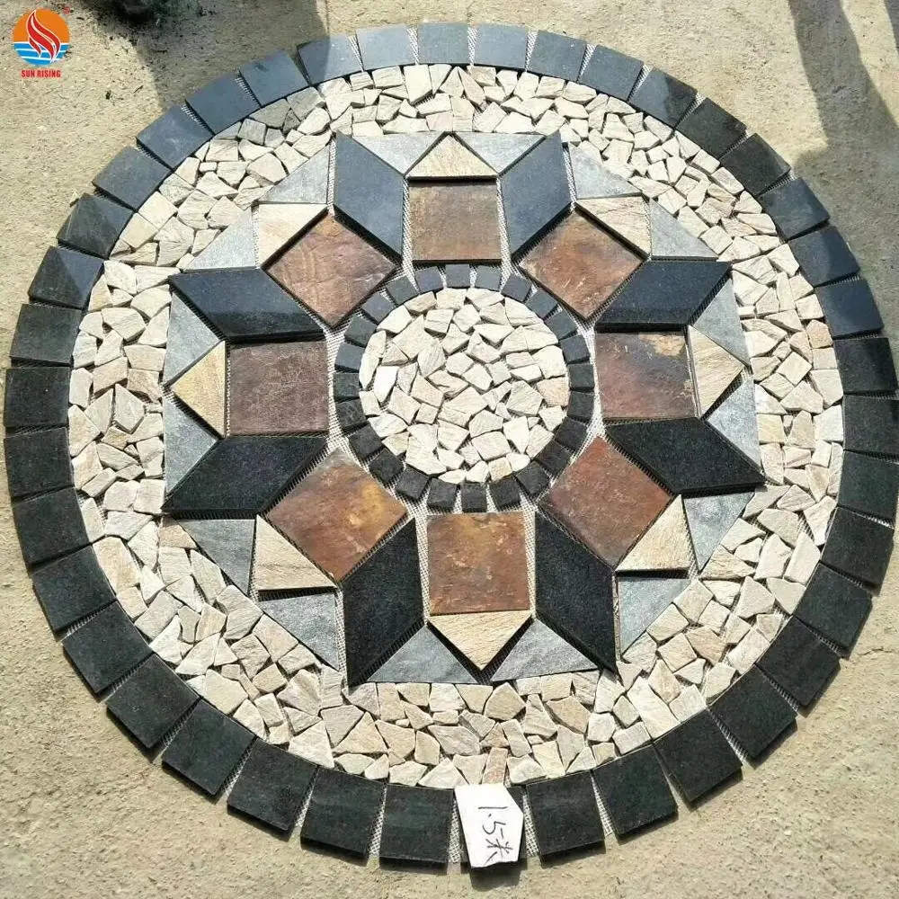 Natural Slate Mosaic Pattern for Outdoor Flooring Decorative