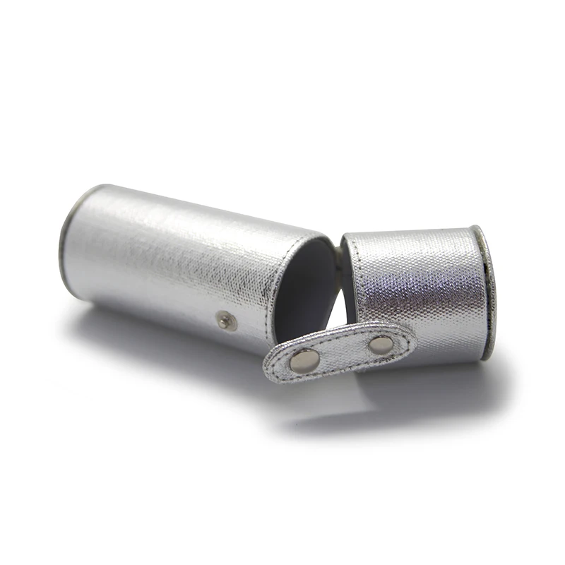 Factory Supplier Travel Silver Fashion PU Mini Cosmetic Holder Empty Leather Lipstick Case