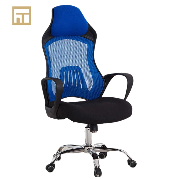 best blue mesh back ergonomic chair cheap executive swivel chair office computer chair with wheels