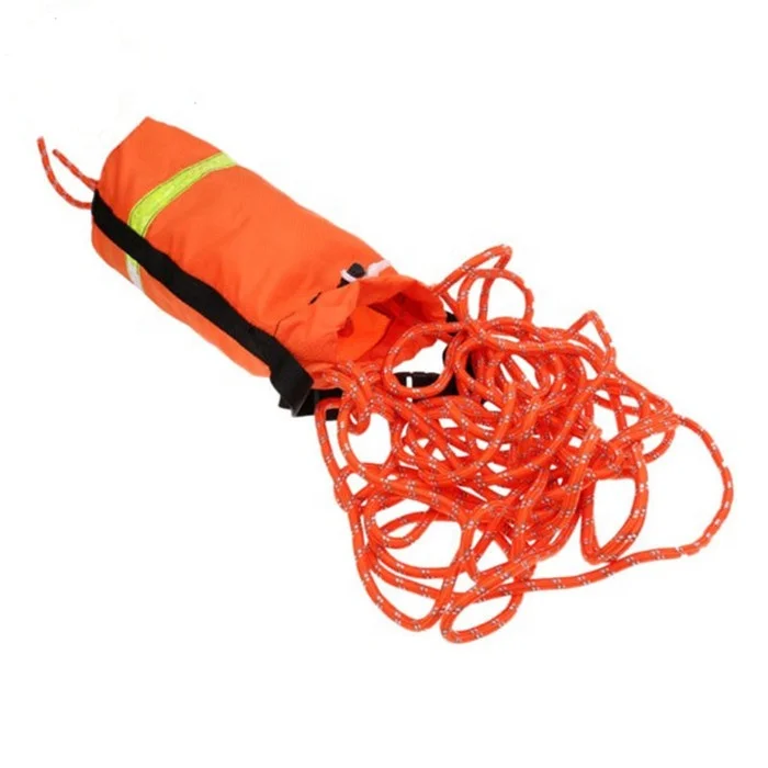 Amazon HOT sale Water Rescue Throw Bag and 16 strand braided PP rope for boating equipment safety Floating lifeline
