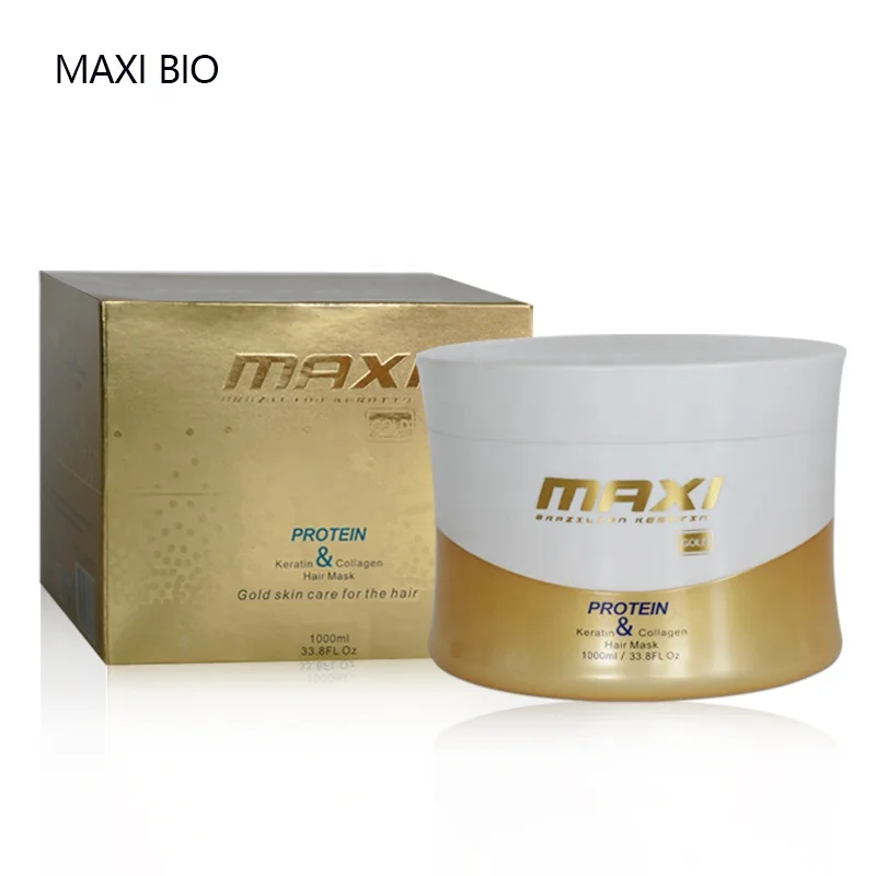 MAXI BIO Gold Hair Shampoo Rich in Protein Amino Acid Anti Hair Loss Color Safe Ultra Hydrated Sulfate-free 500ML