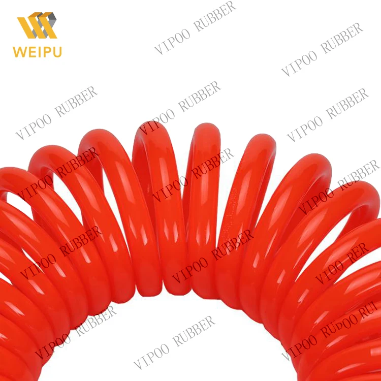 China made high quality high flexible low temperature resistance nylon PU polyurethane coil hose