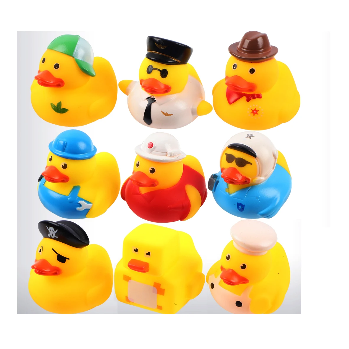 Bath Ducky Toys Yellow Rubber Duck Family Squeak Fun Ducks Baby Shower Toy for Toddlers Kids Boys Girls Birthday Party Favors