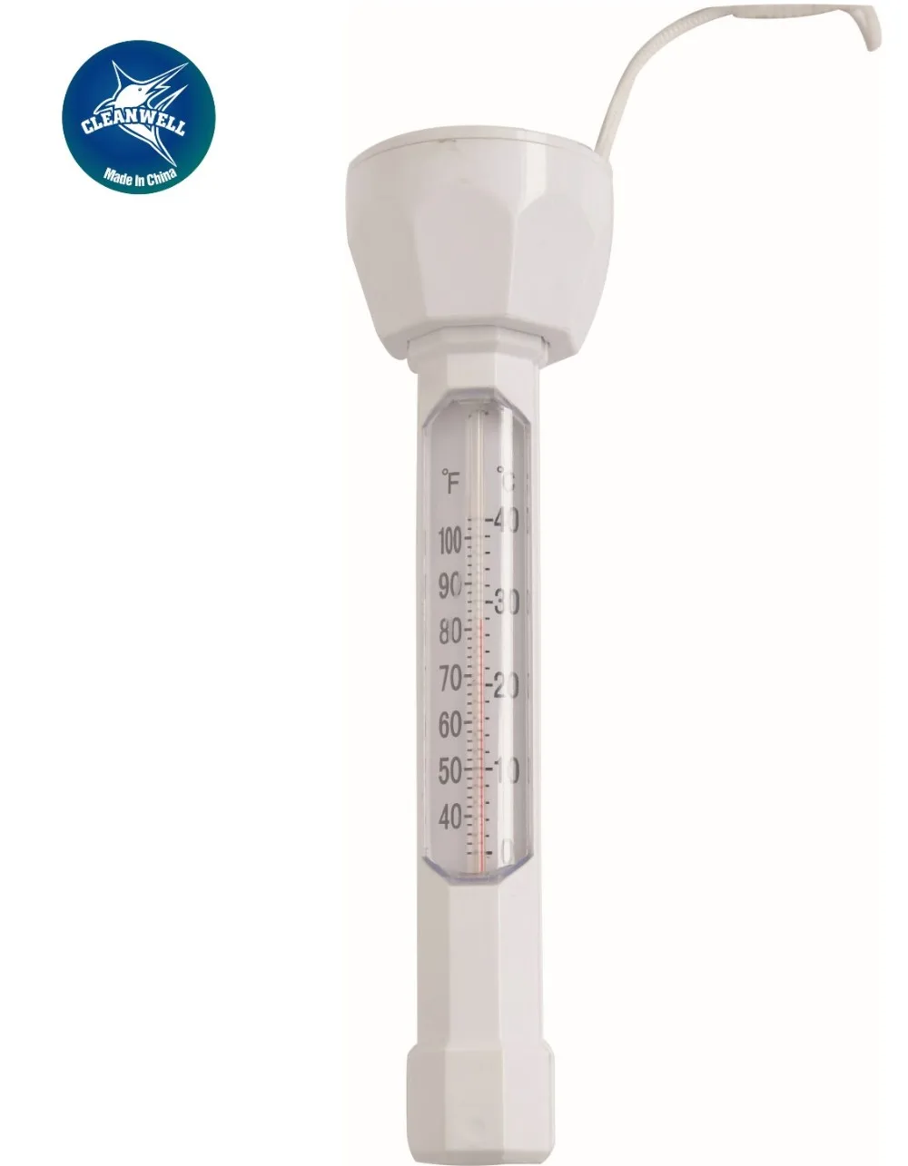 Cleanwell Piscina String Included Shatter Resistant Outdoor & Indoor Large Floating swimming Pool Thermometer Piscine