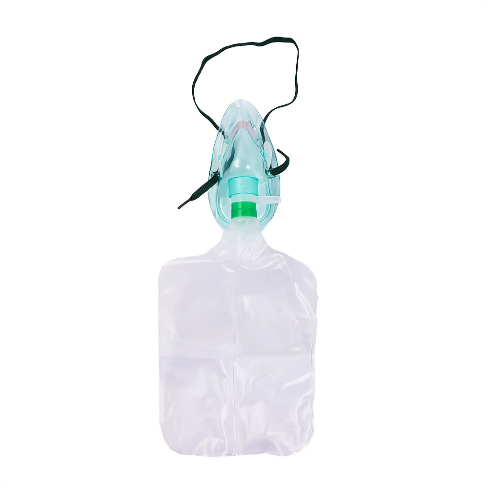 Comfortable oxygen mask with flexible reservoir bag designed for effective oxygen delivery in hospitals