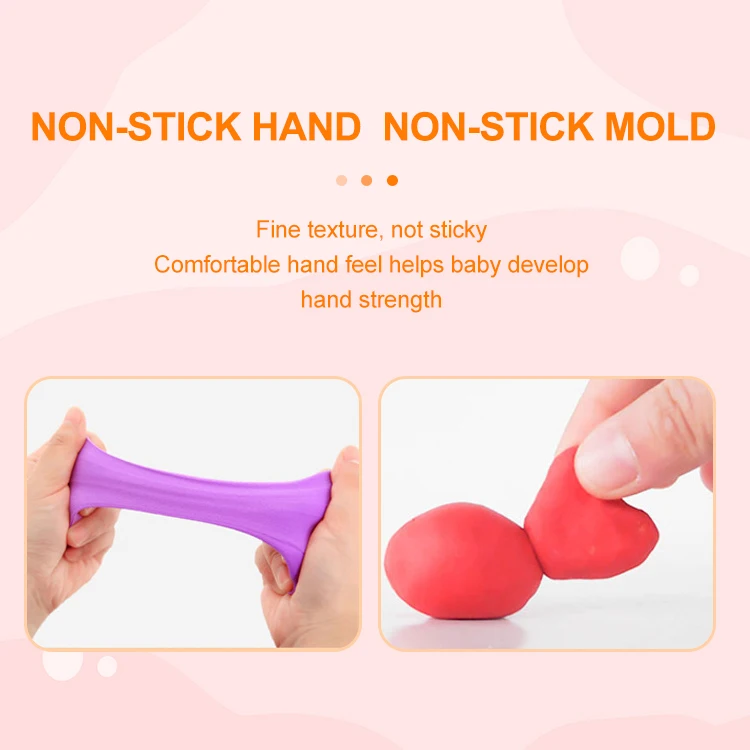 Super Light Magic Clay Kids Educational Creative Playdough Toys Non-toxic Soft 4 Colors Air Dry Modeling Clay