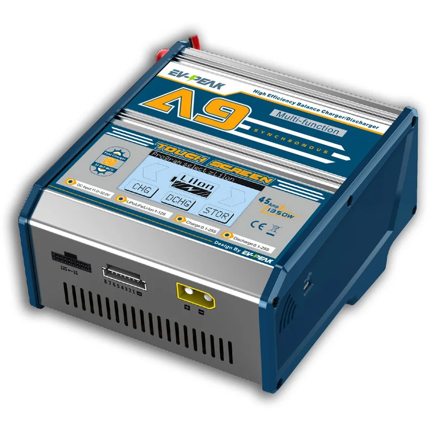 EV-PEAK A9 1350W 25A Многофункциональный интеллигентая (ый) сенсорный экран баланс зарядное
