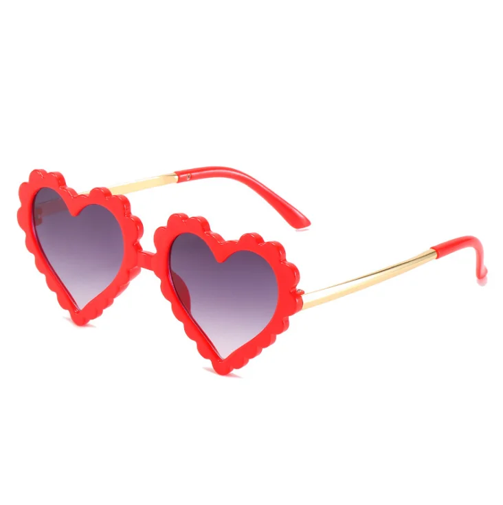 Heart Shaped Sun glasses Cute Outdoor Beach Eyewear  for boys girls Toddler Children Party Photography Kids sunglasses