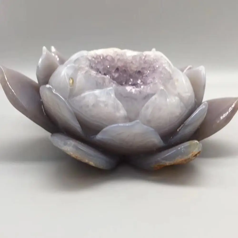 Exquisite natural agate lotus  for resourceful and resourceful to help the cause of prosperity