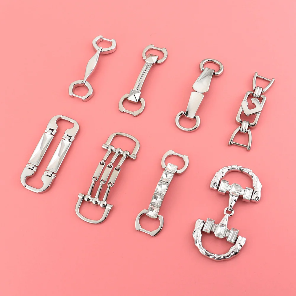 Fashion Zinc Alloy Combined Buckle for Shoes DIY Bag Garment Decorative Buckle Metal Shoes Buckles Accessories