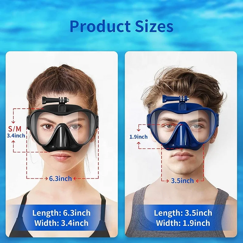 4 Colors Professional Adult Freediving Goggles Spearfishing Glasses Free Snorkeling Dive Gear Equipment Set Scuba Diving Mask
