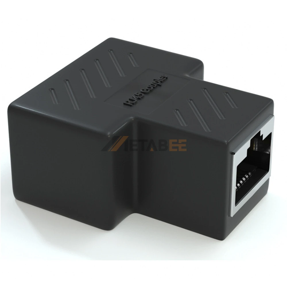 Cat6 Ethernet Network Splitter Female to Female Cable RJ45 Coupler Inline Keystone Extender Connector Adapter 1 to 2 8P8C DC