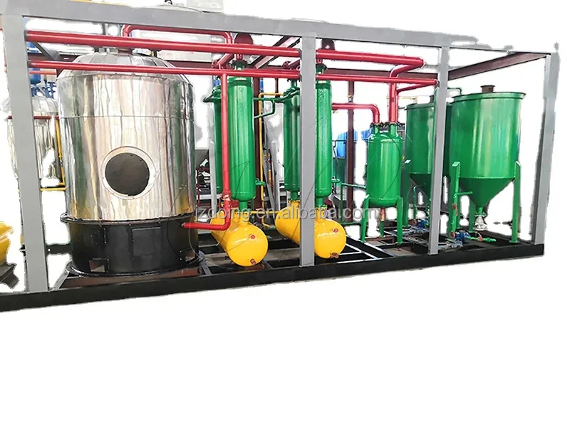 100/500kg modular waste engine oil purifier/used motor oil refinery industrial equipment distillation for diesel machine