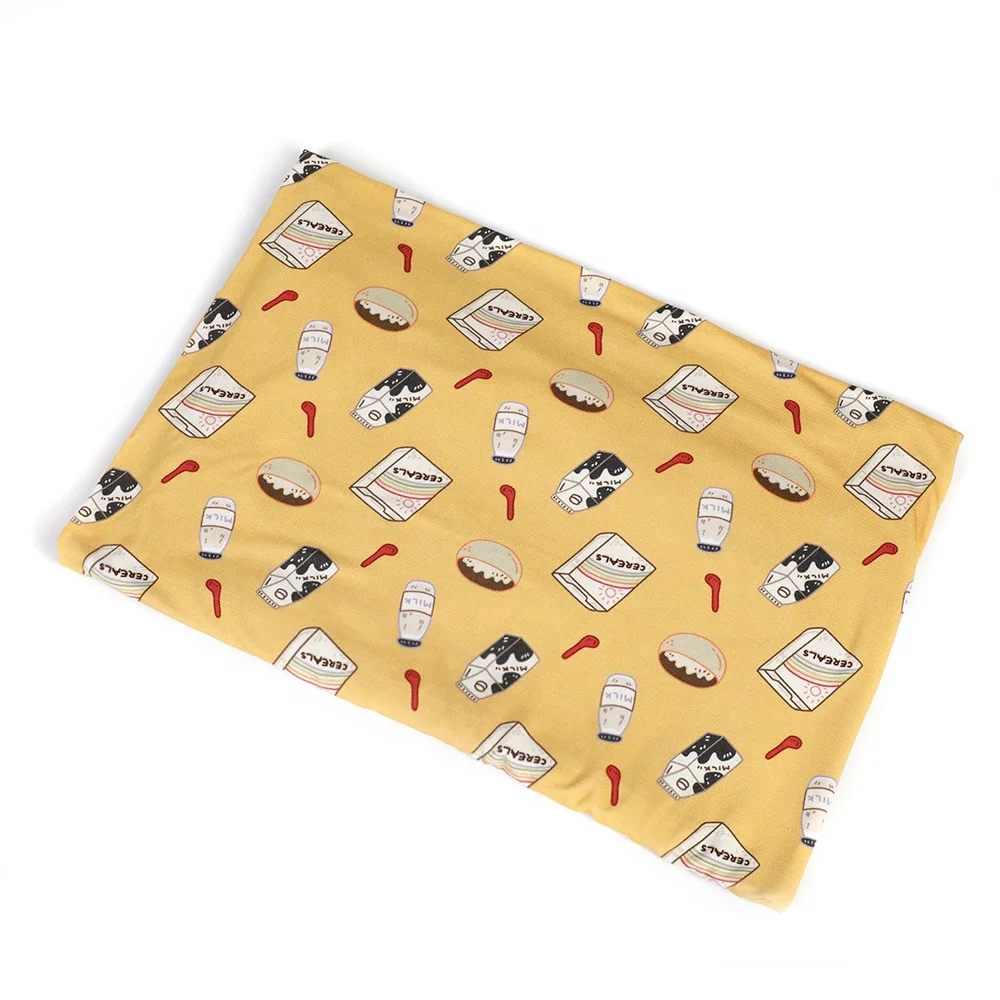 High Quality custom digital Print bamboo lycra elastane knitted textiles fabric