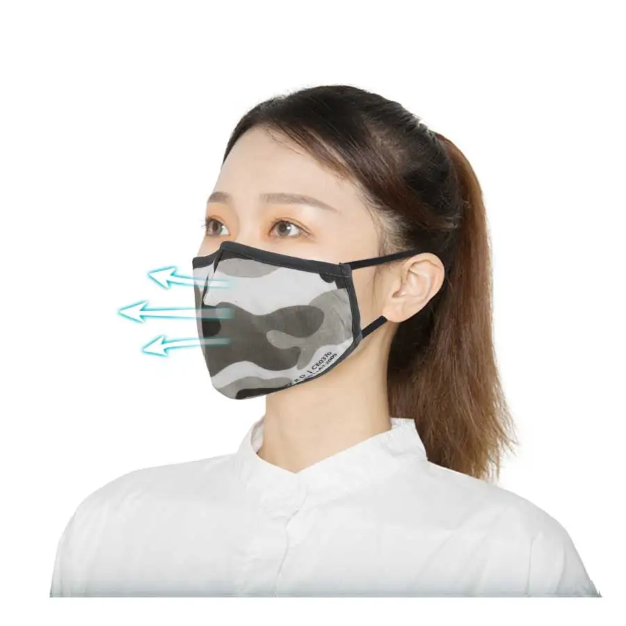 Ybuyoo Reusable nano face mask with logo party costume mask antifog camouflage kn95 with quick delivery