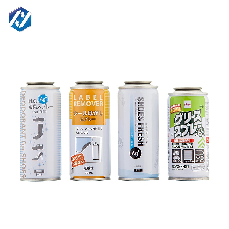 Factory Cheap Custom diam 45mm Aerosol Cans Christmas Ribbon And Snowflake Spray aerosol metal  tin can