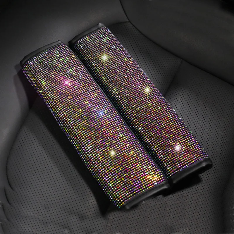OXGIFT Wholesale 2022 Shoulder car safety seat belts cover with diamonds