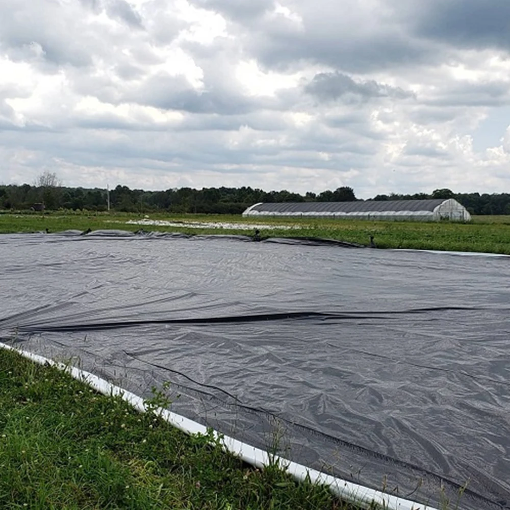 Polythene plastic silage silo film/bunker silage covers/black and white plastic sheeting