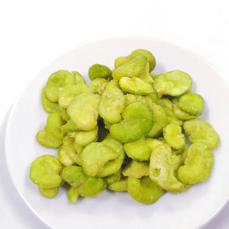TTN Best Price Wholesale Bulk Broad Bean Crispy Vacuum Fried Dried Dry Broad Bean