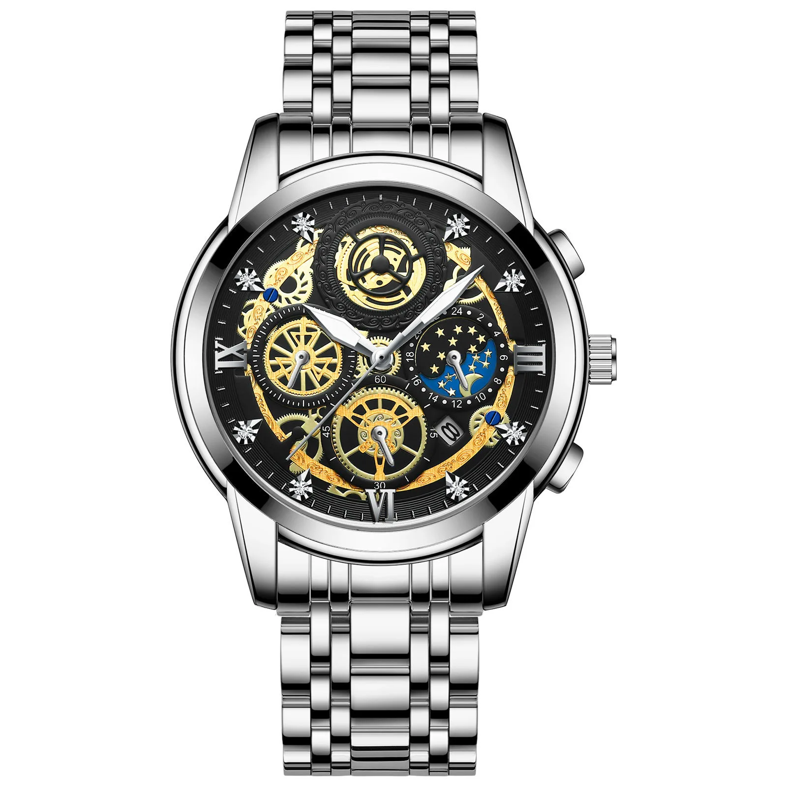 MY Double Tourbillon Auto Mechanical Watches Wristwatch Custom Stainless Steel Luxury Classic China Men Glass Leather SHANGHAI