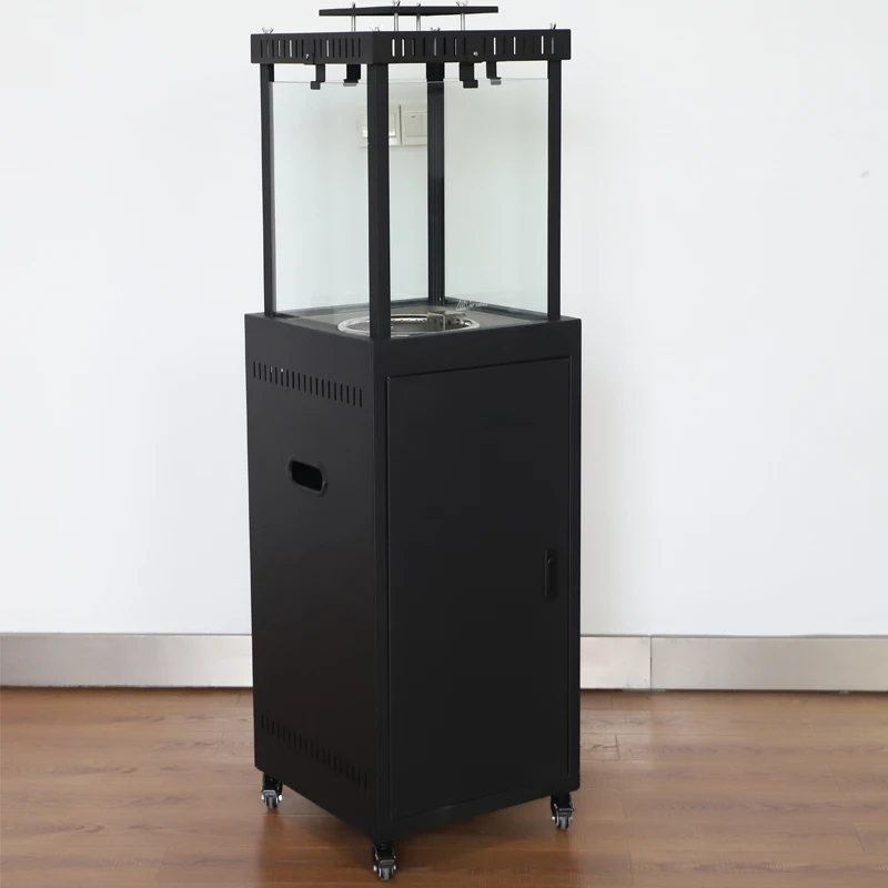 Hotel Real flame fireplace outdoor Portable Propane square gas patio heater